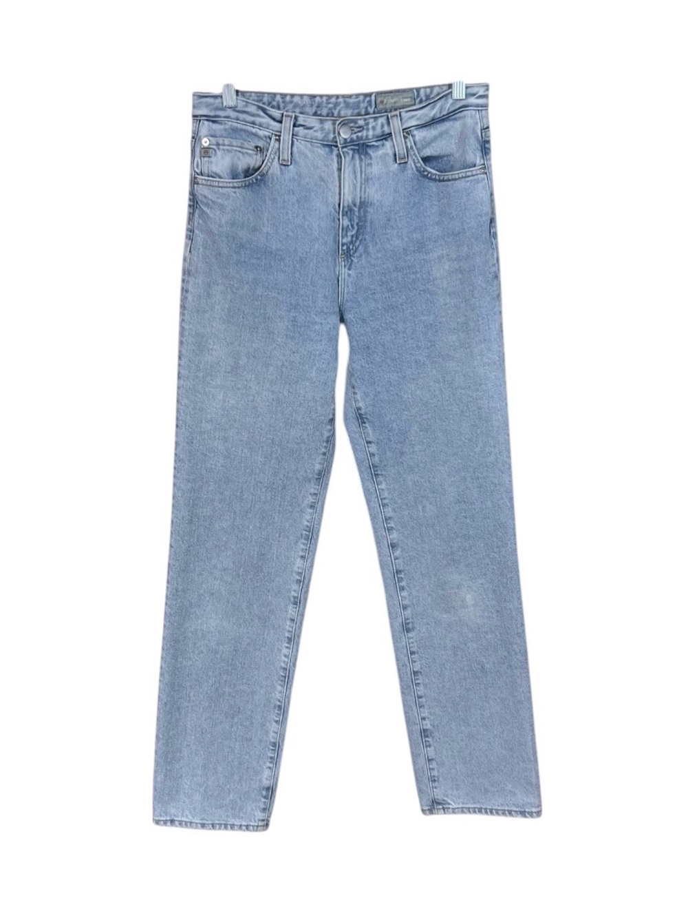 AG Adriano Goldschmied Alexxis Straight High Rise Contour 360 Light Wash Jeans